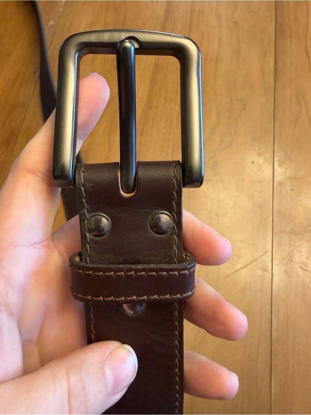 Brown Genuine Leather Belt